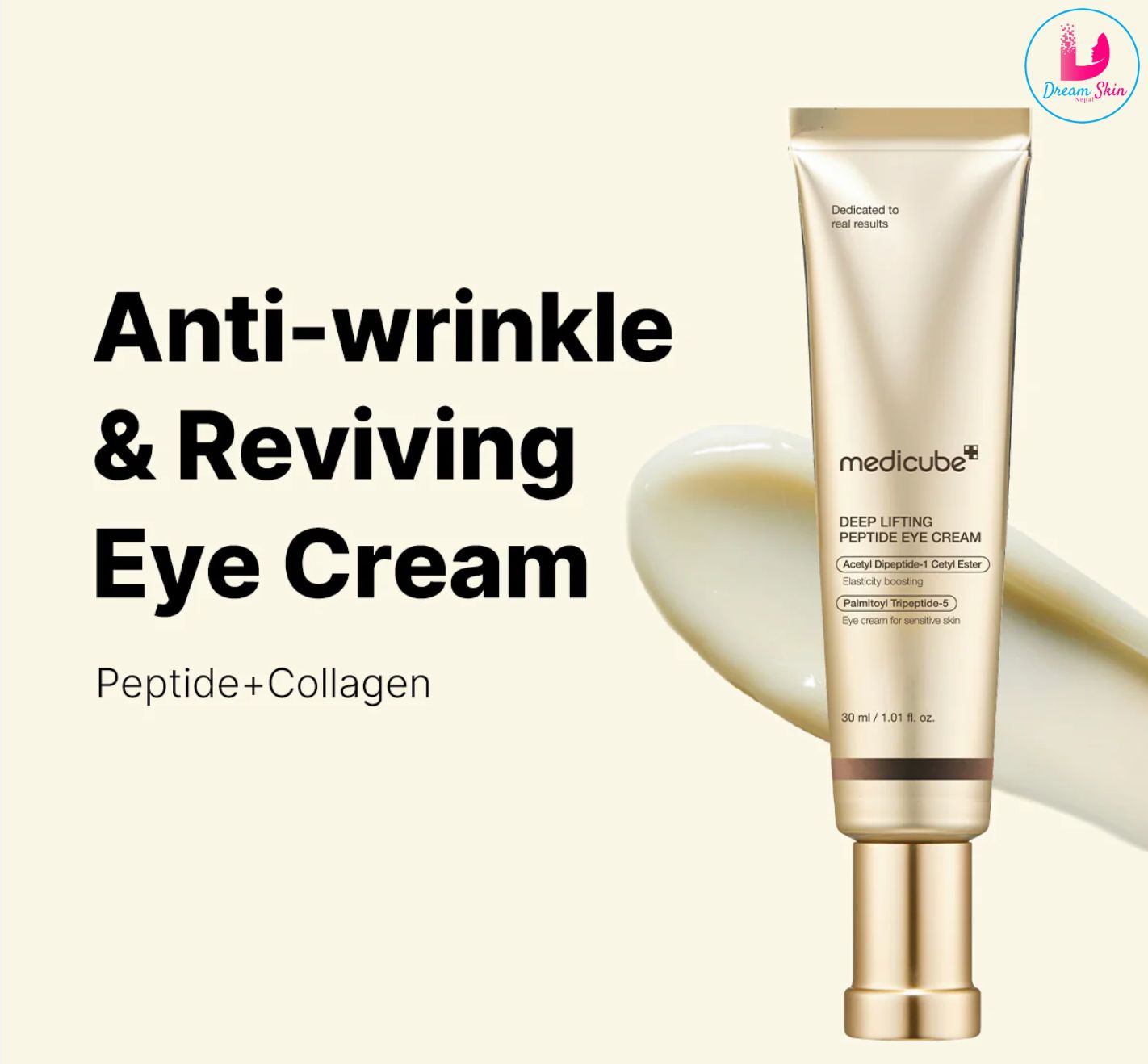 Medicube Deep Lifting Peptide Eye Cream For Face, 30ml